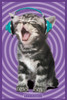 Keith Kimberlin Kitten Headphones Poster Print