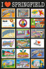 The Simpsons Postcards Poster Print