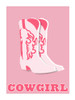 Cowgirl Poster Print - Rose Design Corinne