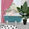 Pop of FLoral Bath II Poster Print - Elizabeth Medley
