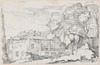 Houses and a Garden on a Hillside in Italy  Poster Print by Joseph-Marie Vien