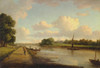 View on the River Thames at Richmond Poster Print by William Marlow