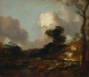 Landscape with Stream and Weir Poster Print by Thomas Gainsborough