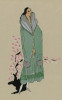 NA√èADE. ‚Äì Ce manteau de satin vert Nil‚Ä¶  Poster Print by Anonymous