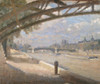 Under the Pont des Arts, Paris. Noon  Poster Print by Julius Paulsen