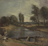 Flatford Lock  Poster Print by John Constable