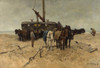 Fishing boat on the beach Poster Print by Anton Mauve