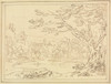 Landscape with Trees by a Lake  Poster Print by Joseph Farington