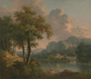 Wooded Hilly Landscape Poster Print by Abraham Pether
