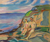 Sunbathin  Poster Print by Edvard Munch