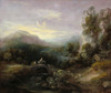 Mountain Landscape with Bridge  Poster Print by Thomas Gainsborough