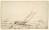 Sailing Boats in a Storm Poster Print by Hendrik Cornelisz. Vroom
