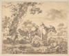 A Herdsman with a Donkey  Poster Print by Jacob van der Does