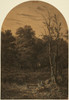 Forest Landscape near a Pond  Poster Print by Adolphe Appian