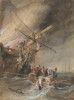 Fire at Sea  Poster Print by Clarkson Stanfield