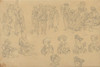 Figures in Medieval Costume   Poster Print by Eug‚îú¬øne Delacroix