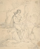 Young Man with Bow and Arrow  Poster Print by Fran‚îú¬∫ois Jacques Fleischbein