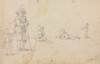 Five Figure Studies  Poster Print by Anonymous