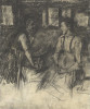Two Women in the Kitchen  Poster Print by Wilhelm Leibl