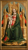The Virgin and Child Enthroned and Two Angels  Poster Print by Antonio Vivarini