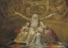 Job and His Daughters  Poster Print by William Blake