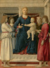 Virgin and child enthroned with four angels Poster Print by Piero Della Francesca