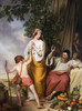 Abraham rejects Hagar and Ismael  Poster Print by Josef Danhauser