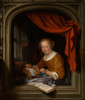 The lace maker  Poster Print by Gerrit Dou