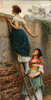 The curious  Poster Print by Eugen von Blaas