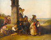 A Corpus Christi procession Poster Print by Johann Matthias Ranftl