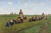 Flaxweeding in Flanders  Poster Print by Emile Claus