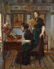 Die Gesangsstunde Poster Print by Walther Firle