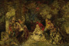 Women in a forest  Poster Print by Adolphe Monticelli
