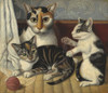 Cat And Kittens Poster Print