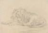 Lion Lying Down Poster Print by Sawrey Gilpin