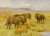 Shetland Ponies Poster Print by Arthur Wardle