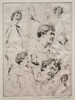 Six Faces of Whistler  Poster Print by Mortimer Menpes