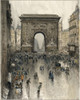 La porte Saint-Denis  Poster Print by Frank Myers Boggs