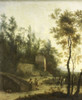 Italian Landscape with Hunters  Poster Print by Frederik de Moucheron