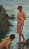 Variant on A Bathing Group Poster Print by Henry Scott Tuke