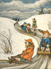 Our Darlings c.1900 Children on Sledges Poster Print by Unknown - Item # VARPPHPDA64372