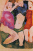 Three Girls 1911 Poster Print by  Egon Schiele - Item # VARPPHPDA62719
