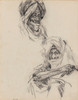 Two Arabs Poster Print by James Ensor