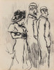 Lady and Two Gentlemen Poster Print by James Ensor