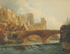 Durham Cathedral and Castle  Poster Print by Thomas Girtin