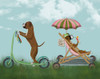 Boxer Scooter Poster Print - Funky Fab