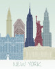 New York Skyline Poster Print - Funky Fab