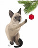 Siamese Cat and Bauble Poster Print - Funky Fab