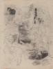 Horses and Seated Man Poster Print by James Ensor