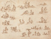 Miscellaneous Figures  Poster Print by William Henry Pyne